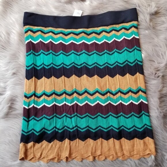 Ann Taylor LOFT multi colored knit skirt (XL) NWT - Picture 1 of 3
